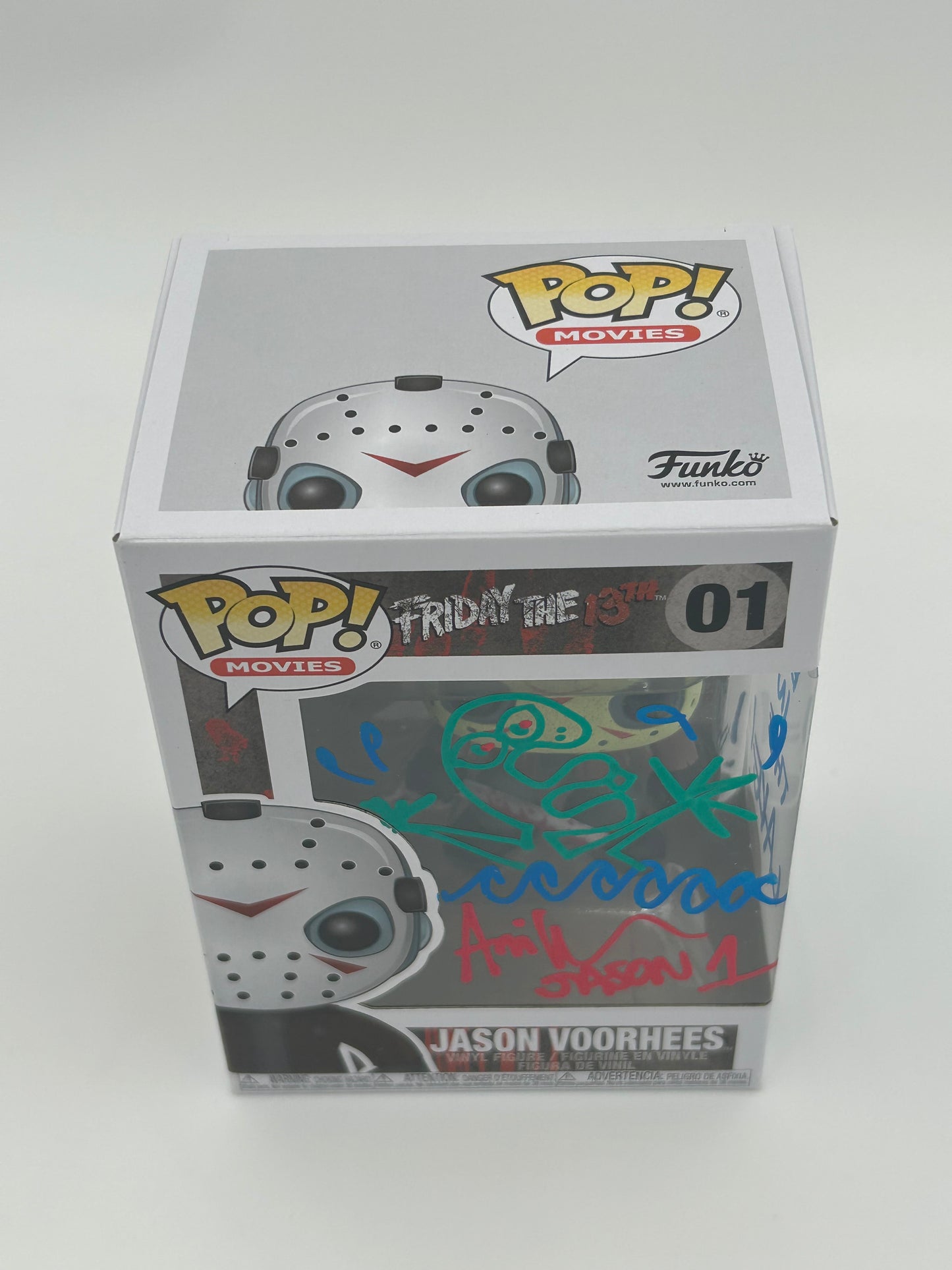 Ari Lehman Signed, Sketch, And Inscribed "The Boy In The Lake" Jason Voorhees "Friday The 13th" #01 Funko Pop! Vinyl Figure (JSA)