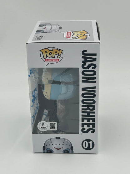 Warrington Gillette Signed and Inscribed "Jason II" Jason Voorhees "Friday The 13th" #01 Funko Pop! Vinyl Figure (Beckett Witnessed)