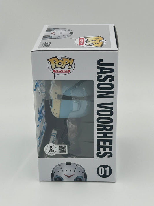 Warrington Gillette Signed and Inscribed "Jason II" Jason Voorhees "Friday The 13th" #01 Funko Pop! Vinyl Figure (Beckett Witnessed)