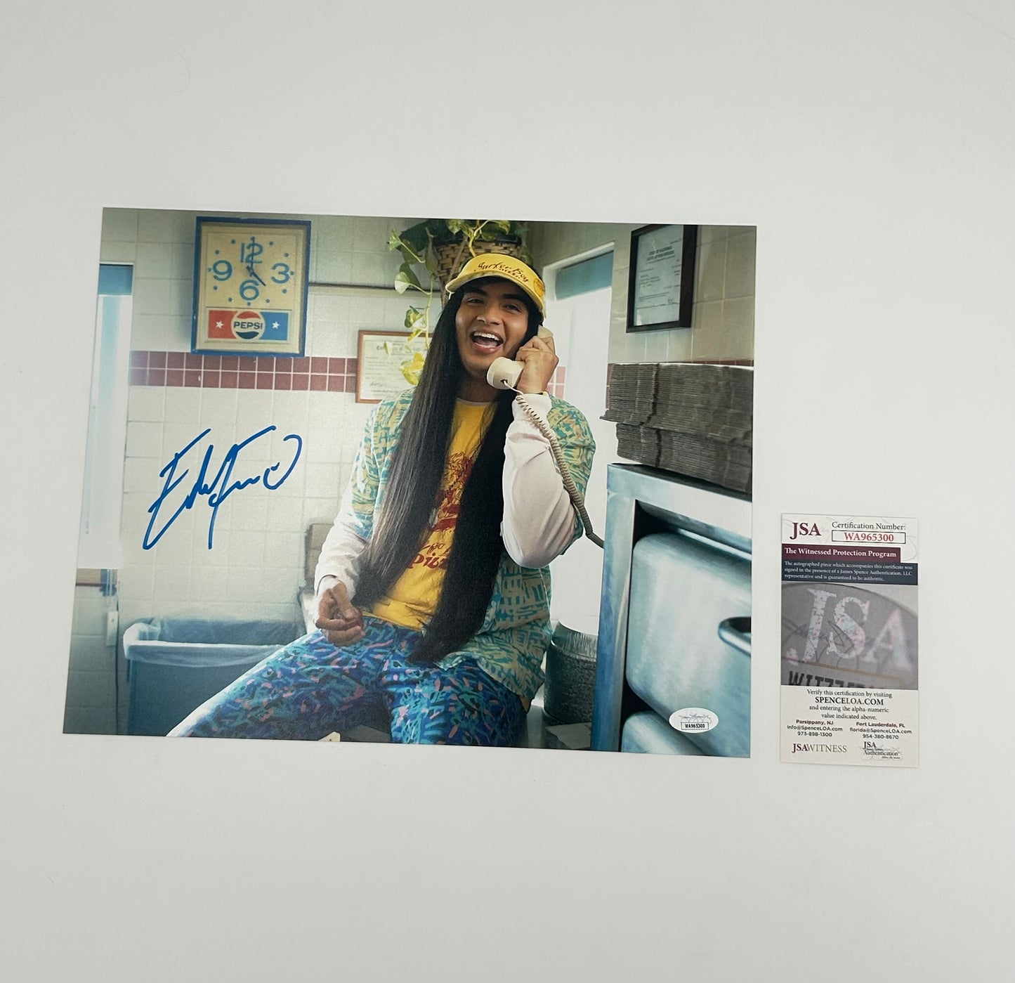 Eduardo Franco Signed "Stranger Things" 11x14 Photo (JSA Witnessed)