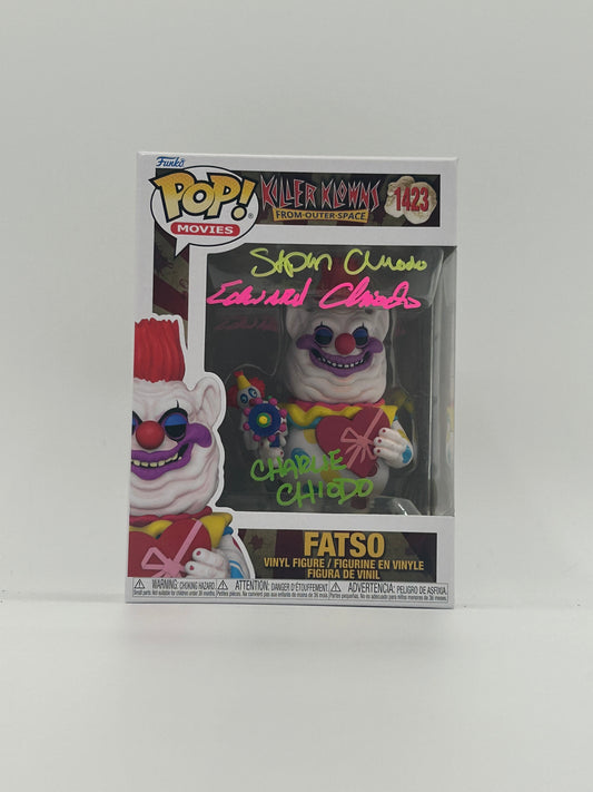 Chiodo Bros Signed Fatso "Killer Klowns From Outer Space" #1423 Funko Pop! Vinyl Figure (JSA Witnessed)
