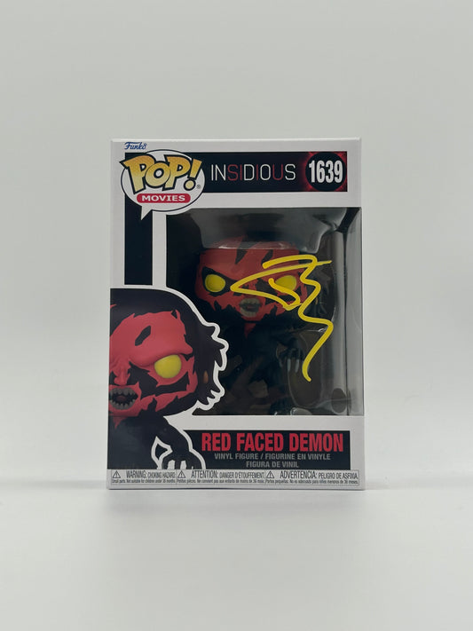 Joseph Bishara Signed Red Faced Demon "Insidious" #1639 Funko Pop! Vinyl Figure (JSA Witnessed)