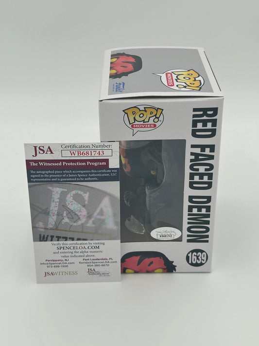 Joseph Bishara Signed Red Faced Demon "Insidious" #1639 Funko Pop! Vinyl Figure (JSA Witnessed)