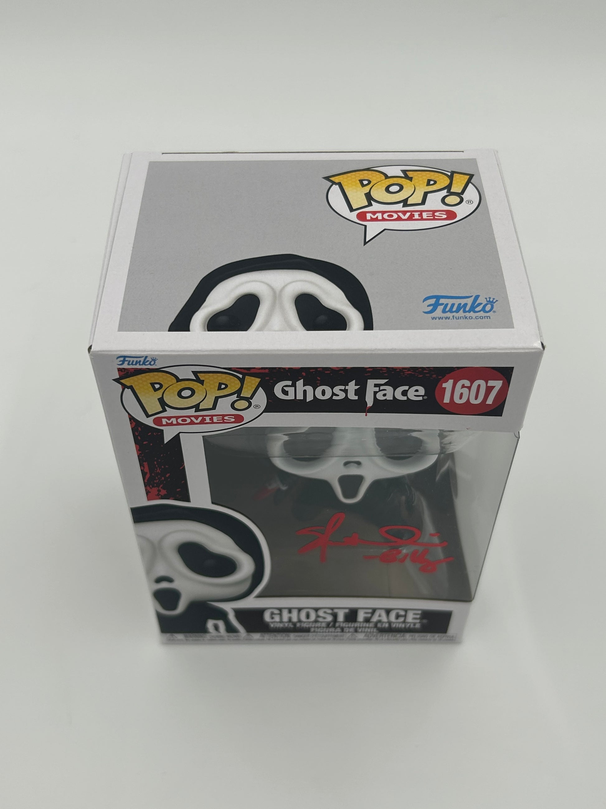 Photo of Skeet Ulrich Signed And Inscribed "Billy" Ghostface "SCREAM" #1607 Funko Pop! Vinyl Figure (JSA Witnessed) at InkedAuction.com.