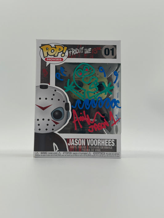 Ari Lehman Signed, Drawing, And Inscribed "The Boy In The Lake" Jason Voorhees "Friday The 13th" #01 Funko Pop! Vinyl Figure (JSA) (See Description)