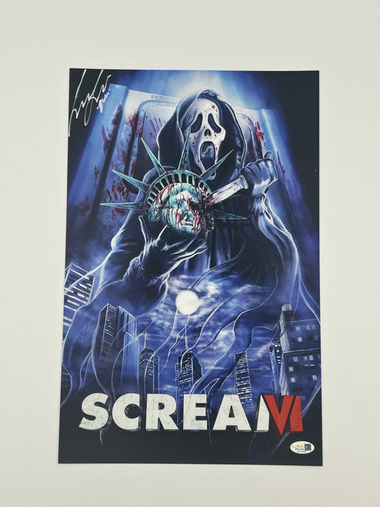Liana Liberato Signed and Inscribed "Quinn" "Scream VI" 11x17 Poster (JSA Witnessed)