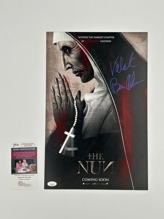 Bonnie Aarons Signed And Inscribed "Valak" 11x17 "The Nun" Poster (JSA)