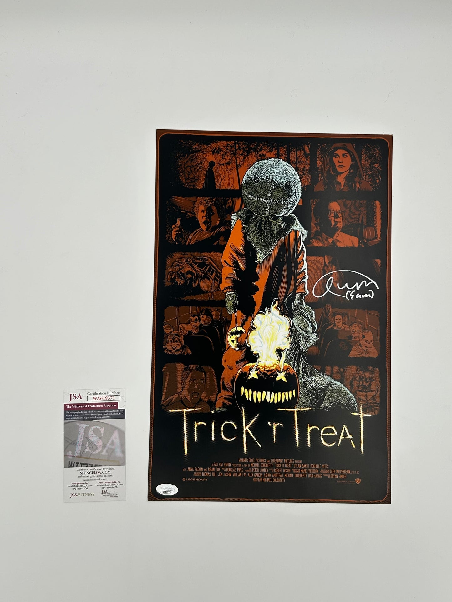 Quinn Lord Signed "Trick 'r Treat" 11x17 Poster (JSA)