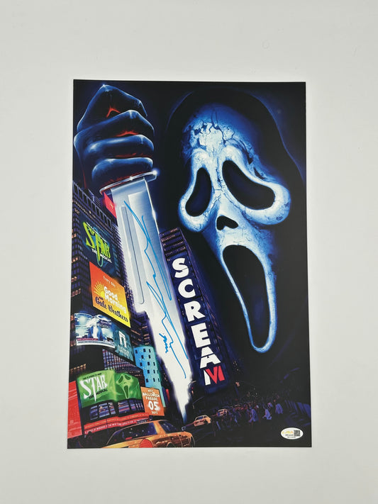Liana Liberato Signed "Scream VI" 11x17 Poster (JSA Witnessed)
