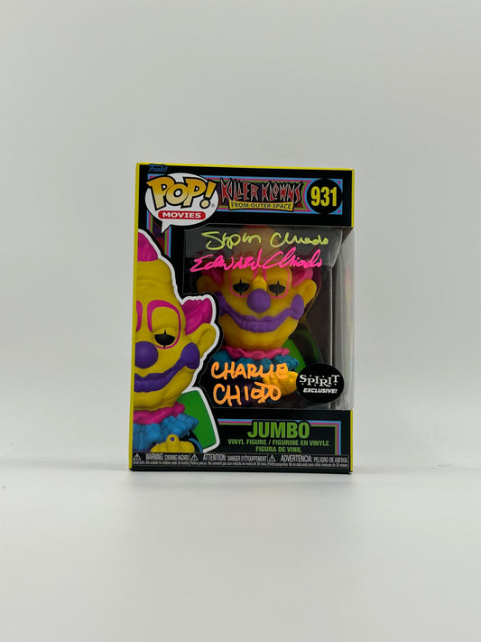 Chiodo Bros Signed Jumbo "Killer Klowns From Outer Space" #931 Funko Pop! Vinyl Figure (JSA Witnessed)