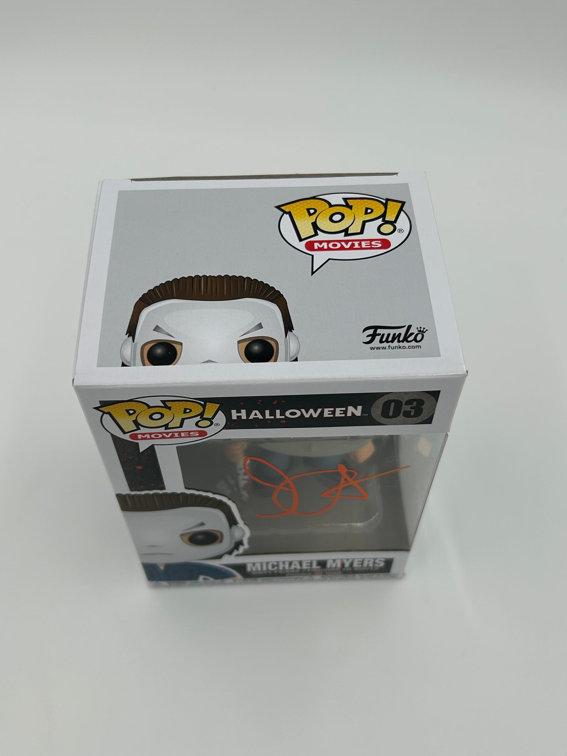 Photo of John Carpenter Signed Michael Myers "Halloween" #03 Funko Pop! Vinyl Figure (JSA) at InkedAuction.com.
