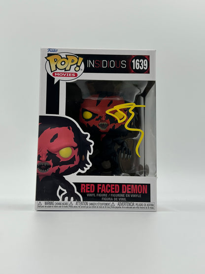 Joseph Bishara Signed Red Faced Demon "Insidious" #1639 Funko Pop! Vinyl Figure (JSA Witnessed) (See Description)