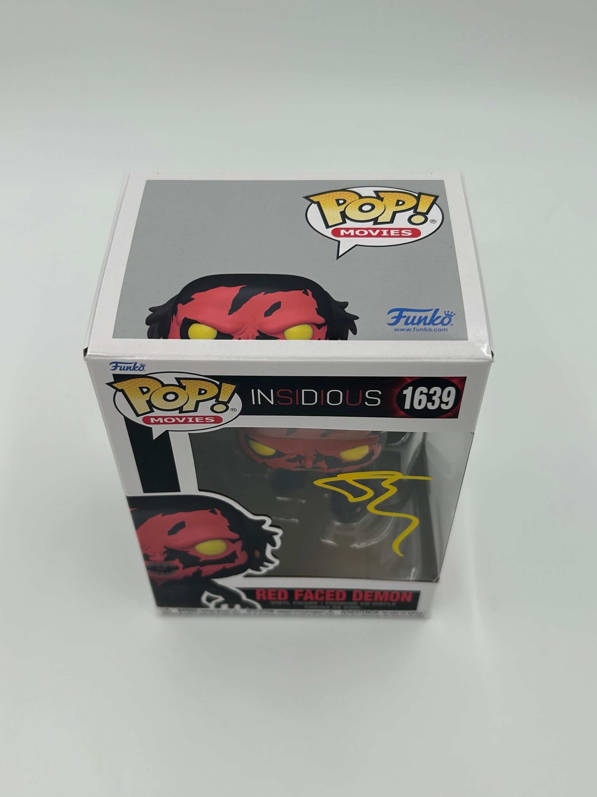 Photo of Joseph Bishara Signed Red Faced Demon "Insidious" #1639 Funko Pop! Vinyl Figure (JSA Witnessed) (See Description) at InkedAuction.com.