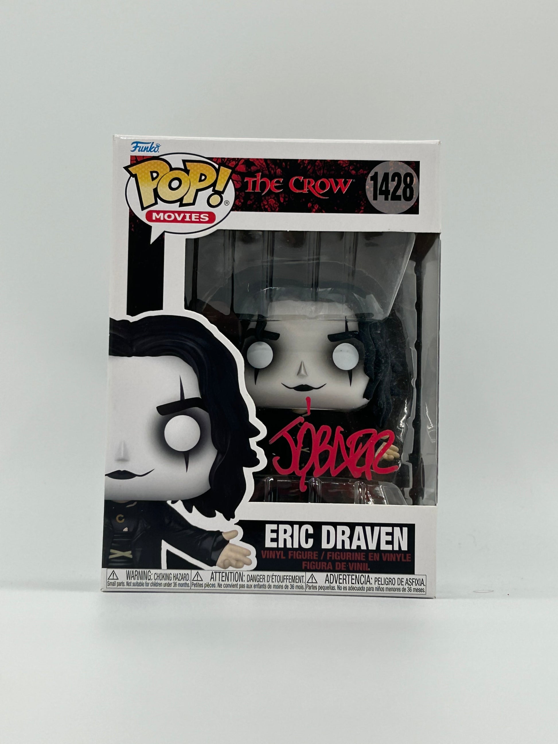 Photo of James O'Barr Signed Eric Draven "The Crow" #1428 Funko Pop! Vinyl Figure (Beckett) at InkedAuction.com.
