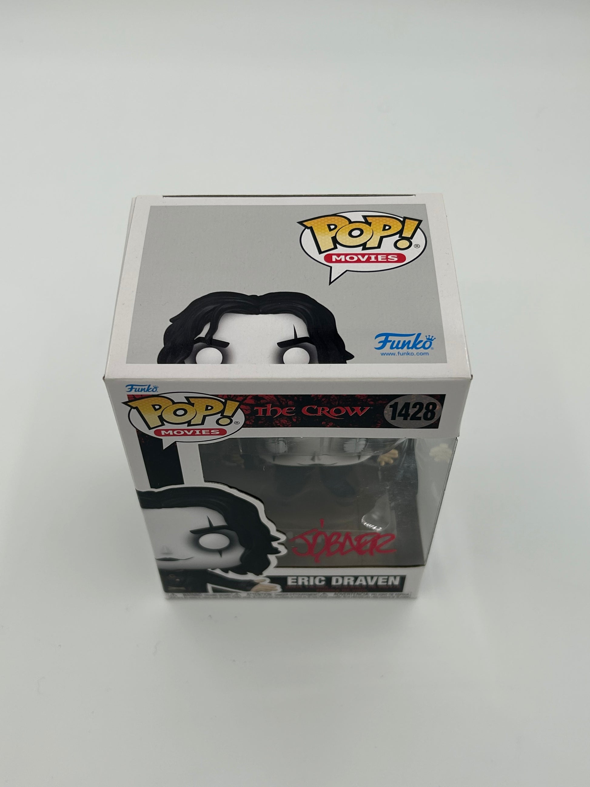Photo of James O'Barr Signed Eric Draven "The Crow" #1428 Funko Pop! Vinyl Figure (Beckett) at InkedAuction.com.