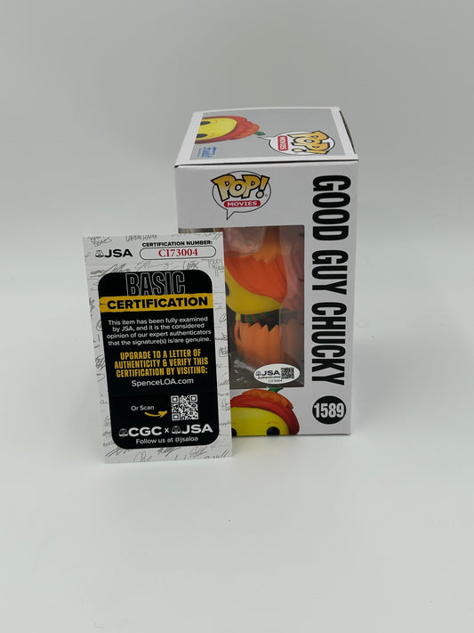 Alex Vincent Signed And Inscribed "Friends 'Til The End" Good Guy Chucky "CHUCKY" #1589 Funko Pop! Vinyl Figure (JSA)