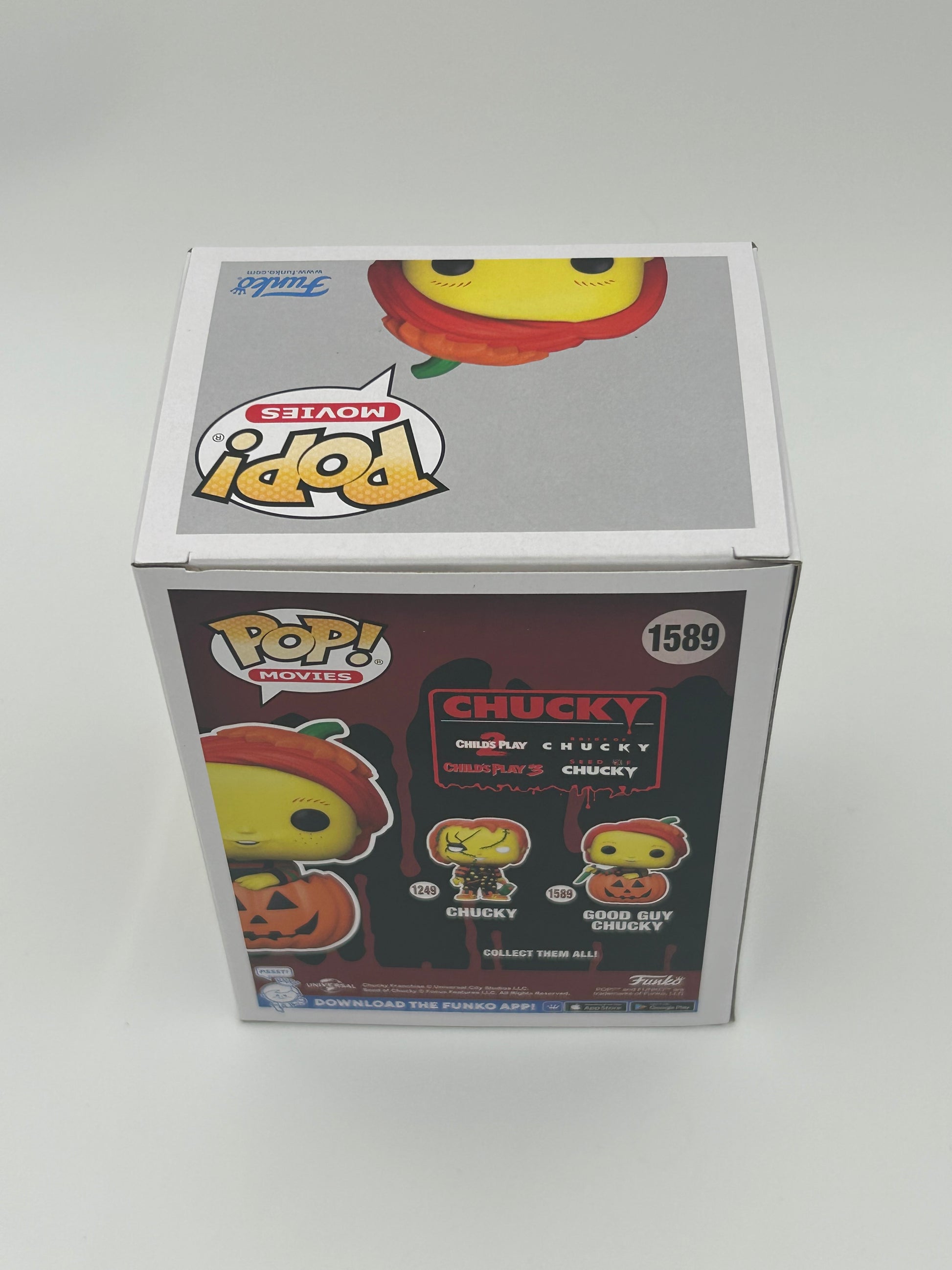 Photo of Alex Vincent Signed And Inscribed "Chucky Will Find Me!" Good Guy Chucky "CHUCKY" #1589 Funko Pop! Vinyl Figure (JSA) at InkedAuction.com.