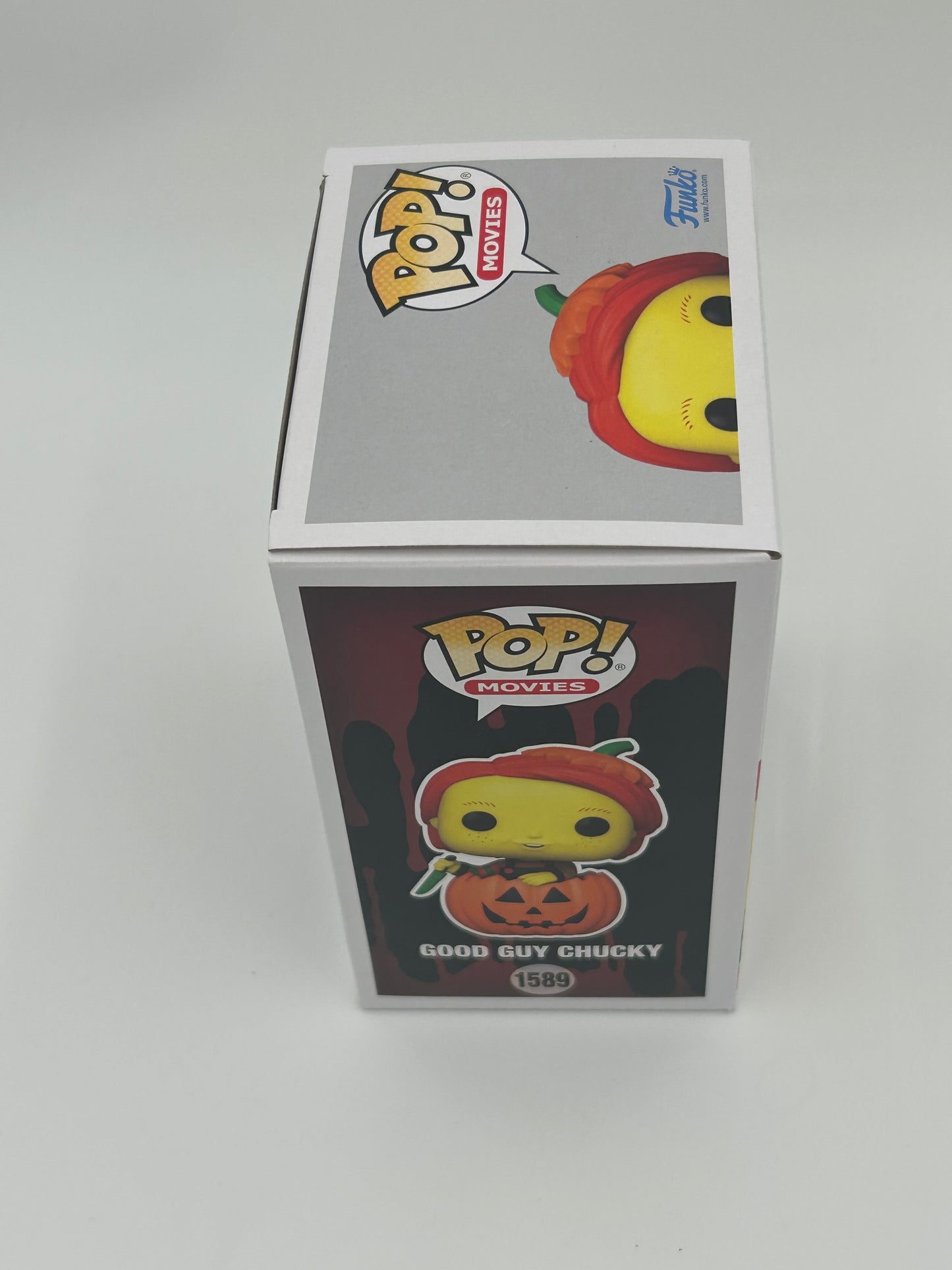 Alex Vincent Signed And Inscribed "Chucky Will Find Me!" Good Guy Chucky "CHUCKY" #1589 Funko Pop! Vinyl Figure (JSA)