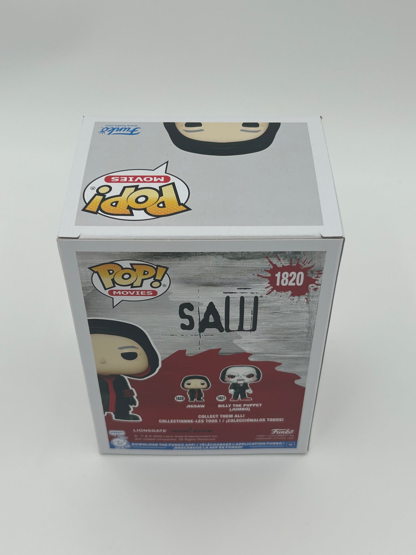 Darren Lynn Bousman Signed and Inscribed "Game Over" "Director" Jigsaw "SAW" #1820 Funko Pop! Vinyl Figure (JSA Witnessed)