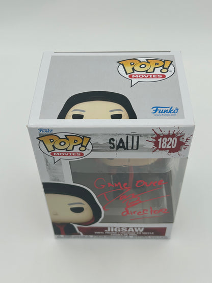 Darren Lynn Bousman Signed and Inscribed "Game Over" "Director" Jigsaw "SAW" #1820 Funko Pop! Vinyl Figure (JSA Witnessed)