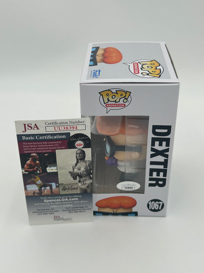 Candi Milo Signed, Sketch, And Inscribed "Dexter" Dexter "Cartoon Network" #1067 Funko Pop! Vinyl Figure (JSA)