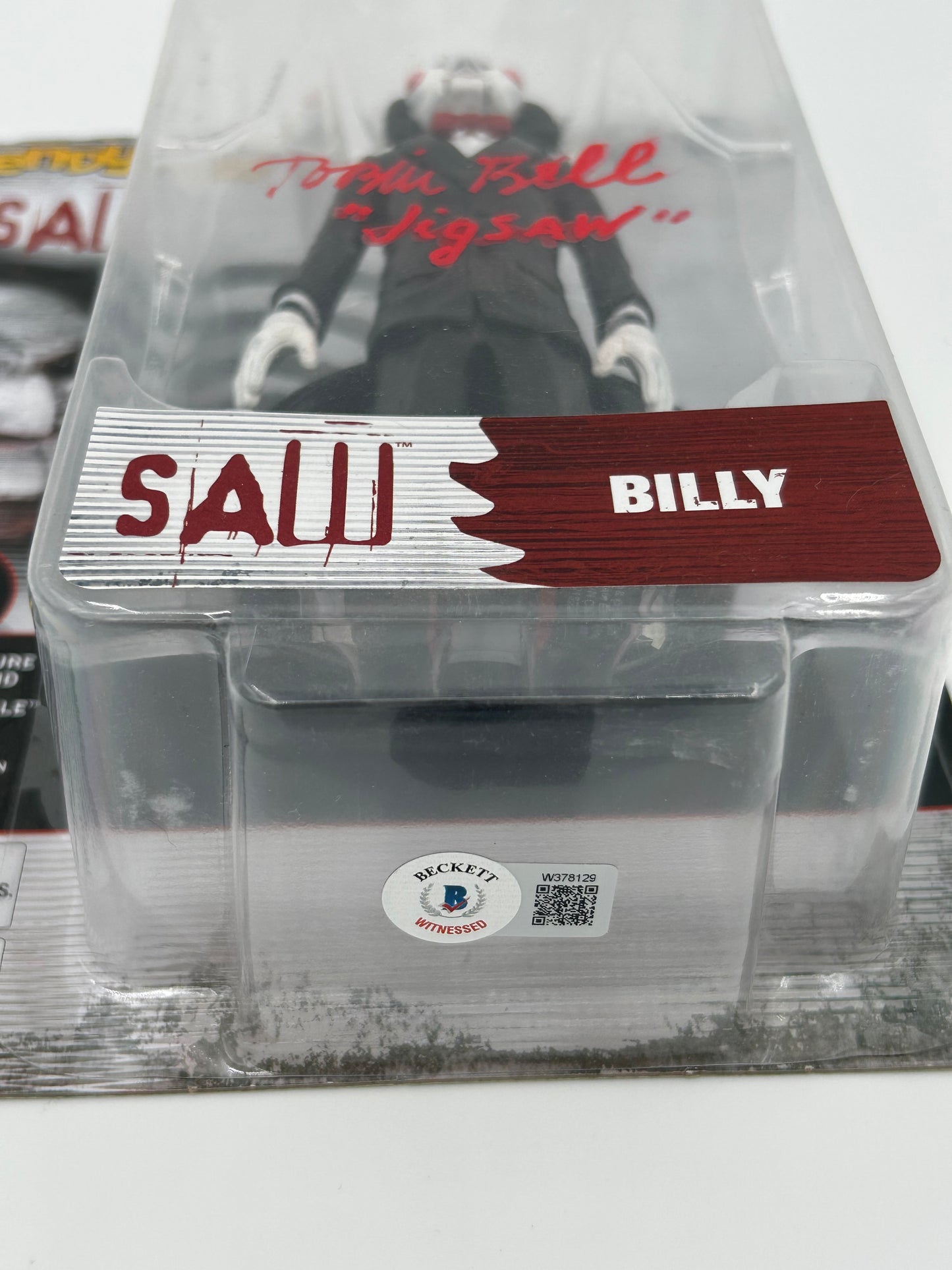 Tobin Bell Signed Figure Inscribed "Jigsaw" (Beckett Witnessed) (See Description)